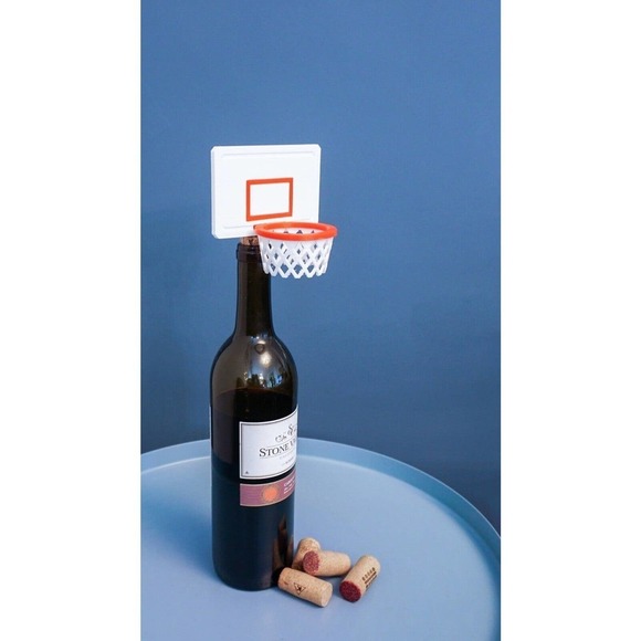 Basketball Hoop Cork Wine Bottle stopper Wine Bottle Stopper Gift for Wine Lover - Picture 4 of 6